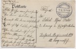 AK Gruss aus Niederfrohna Restauration zum Sächsischen Jäger b. Limbach Feldpost 1915 RAR