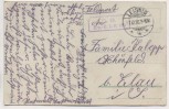 AK Leisnig in Sachsen Bismarckplatz mit Bahnhofstrasse Feldpost 1916