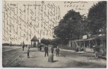 AK Pillau Am hohen Bollwerk mit Cafe Menschen und Auto Baltijsk Ostpreußen Russland Feldpost 1917 RAR