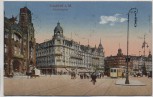 AK Frankfurt am Main Bahnhofsplatz mit Straßenbahn 1918