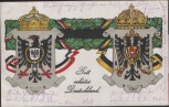 AK Patriotika Gott schütze Deutschland Feldpost Gedenk-Postkarte 1914-1916