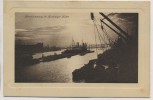 VERKAUFT !!!   Präge-AK Hamburg Abendstimmung im Hamburger Hafen 1910