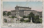 AK Hannover Kgl. Theater mit Strassenbahn 1905
