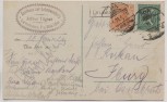 VERKAUFT !!!   AK Wleń Lähn an der Bober Villen am Bahnhof und Lehnhausburg Schlesien Polen 1921 RAR