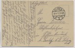 VERKAUFT !!!   AK Guben Kaserne Eingang mit Soldaten Feldpost 1917