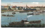 VERKAUFT !!!   AK Ludwigshafen am Rhein viele Dampfer 1918
