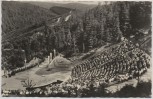 AK Foto Naturtheater Meininger Theater viele Menschen Steinbach-Langenbach b. Schleusegrund Landpoststempel 1958