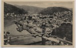AK Tetschen an der Elbe mit der Kettenbrücke Ortsansicht Děčín Böhmen & Mähren Tschechien 1930