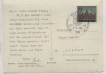 AK Foto Bremen Große Weserbrücke bei Nacht Sonderstempel Erstausgabe 1965