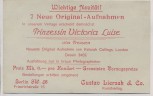 VERKAUFT !!!   AK Foto Prinzessin Victoria Luise von Preußen 1910