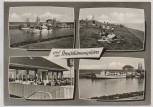 AK Gruß von Strucklahnungshörn auf Nordstrand M.S. Adler Gaststätte Badestrand 1960
