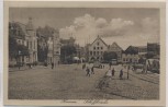 AK Husum Schiffbrücke mit Menschen 1910