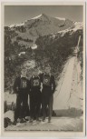 VERKAUFT !!!   AK Foto Oberstdorf Ski-Flug-Woche Schanze Toni Brutscher Sepp Weiler Heini Klopfer 1953