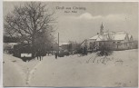 AK Gruß aus Greising Bayr. Wald Ortsansicht im Winter Stempel Mietraching Deggendorf 1922 RAR