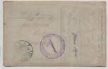 AK Foto Neumünster Soldaten vor Gebäude Feldpost Stempel Reserve-Lazarett 1917
