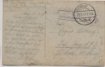VERKAUFT !!!   AK Foto Soldaten Sanitäter vor Gebäude 1.WK Feldpost 1917