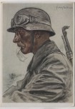 Künstler-AK Unsere Panzerwaffe W. Willrich Ein Kradmelder 1941 RAR