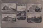 AK Mehrbild Oschatz Dresdner Strasse Sporerstrasse Neumarkt ... 1908
