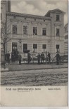 AK Gruß aus Wilhelmsruh b. Berlin Kaiserl. Postamt Postboten mit Fahrrad Feldpost 1917 RAR