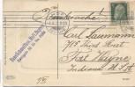 AK Prägekarte Hof an der Saale Bayern Rathaus mit Ludwig-u. Klosterstrasse 1911 RAR