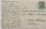 AK Friedrichshafen Rathaus mit Zeppelinbrunnen Gasthof Grüner Baum 1912