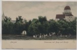 AK Lenzen Elbe Panorama mit Burg und Kirche viele Kinder 1910