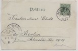AK Litho Säckingen Behüt' Dich Gott im Neuen Jahr Trompeter Frau Engel Goldrand 1898