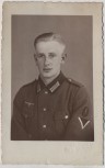 AK Foto Soldat Funker in Uniform Porträt Thisted 2. WK 1940