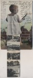 VERKAUFT !!!   AK Leporello Kamenz in Sachsen Bahnhof Kaserne Lessingschule ... Feldpost 1917 RAR