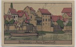 Steindruck AK Bremen Am Teerhof 1920