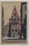 Steindruck AK Bremen Aus einem alten Winkel Hinterm Schütting 1920