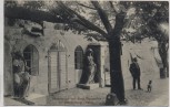 AK Blankenburg Harz Kasematten auf Burg Regenstein Mann mit Hund 1914