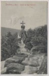AK Ilsenburg am Harz Kreuz auf dem Ilsenstein Wanderer 1911