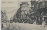 VERKAUFT !!!   AK Hannover Georg-Strasse Strassenbahn viele Frauen 1905