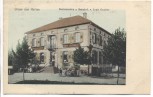 AK Gruss aus Hatten Restauration z. Bahnhof Elsass Bas-Rhin b. Wissembourg Haguenau 1905