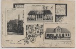 VERKAUFT !!!   AK Gruss aus Curow in Pommern Kirche Warenhandlung Kurów (Kołbaskowo) b. Stettin Szczecin Polen 1904 RAR