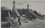 AK Lübeck Mühlentorbrücke mit Dame und Pferdekutsche 1910 RAR
