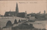 AK Regensburg a. D. Steinerne Brücke 1910