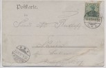 Litho Gruss von der Leichtweiss-Höhle bei Wiesbaden Räuberhauptmann Frau 1903