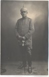 VERKAUFT !!!   AK Soldat mit Pickelhaube und Säbel 1.Weltkrieg 1915
