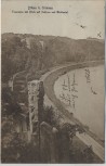 AK Döben b. Grimma Feueresse mit Blick auf Schloss und Muldental 1919