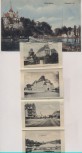 VERKAUFT !!!   AK Leporello Grimma in Sachsen Gattersburg 8 Bilder Leipzigerstrasse Fürstenschule ... 1915 RAR