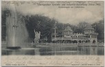 AK Zittau Oberlausitzer Gewerbe- und Industrie-Ausstellung Reichsdampfer mit Lichtfontäne 1902