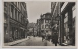AK Foto Zweibrücken Hauptstraße viele Geschäfte Menschen 1935 RAR