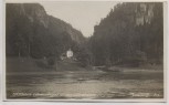 VERKAUFT !!!   AK Foto Gasthaus Dürrkamnitz bei Herrnskretschen Hřensko Böhmen & Mähren Tschechien 1930