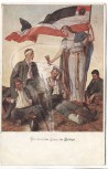 AK Offizielle Postkarte Patriotika 1.Weltkrieg Die deutsche Frau im Kriege Rotes Kreuz 1915