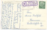 AK Cafe und Pensionshaus zur Klostermühle Helfern b. Bad Rothenfelde besonderer Stempel 1958