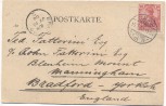AK Frau mit Hut aus Zug lehnend O.Bluhm Auf Wiedersehen ! 1900