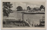 AK Foto Ostseebad Prerow auf Darß Hafen Schiffe 1954