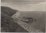 AK Foto Ostseebad Sellin auf Rügen Strand mit Seebrücke 1971
